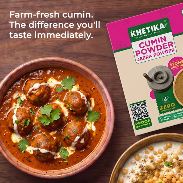Khetika Stoneground Cumin Powder| Zero Preservatives & Toxin Free