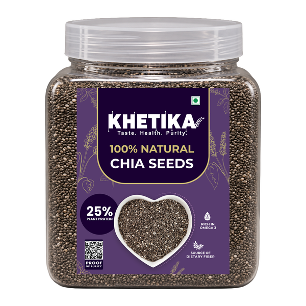Khetika Premium Chia Seeds Jar
