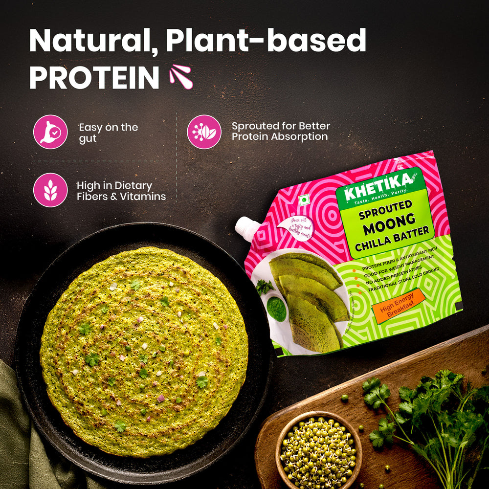 Khetika Sprouted Moong Chilla Batter