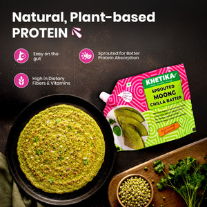 Khetika Sprouted Moong Chilla Batter