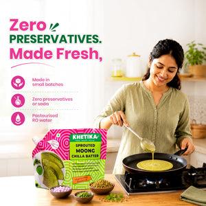 Khetika Sprouted Moong Chilla Batter