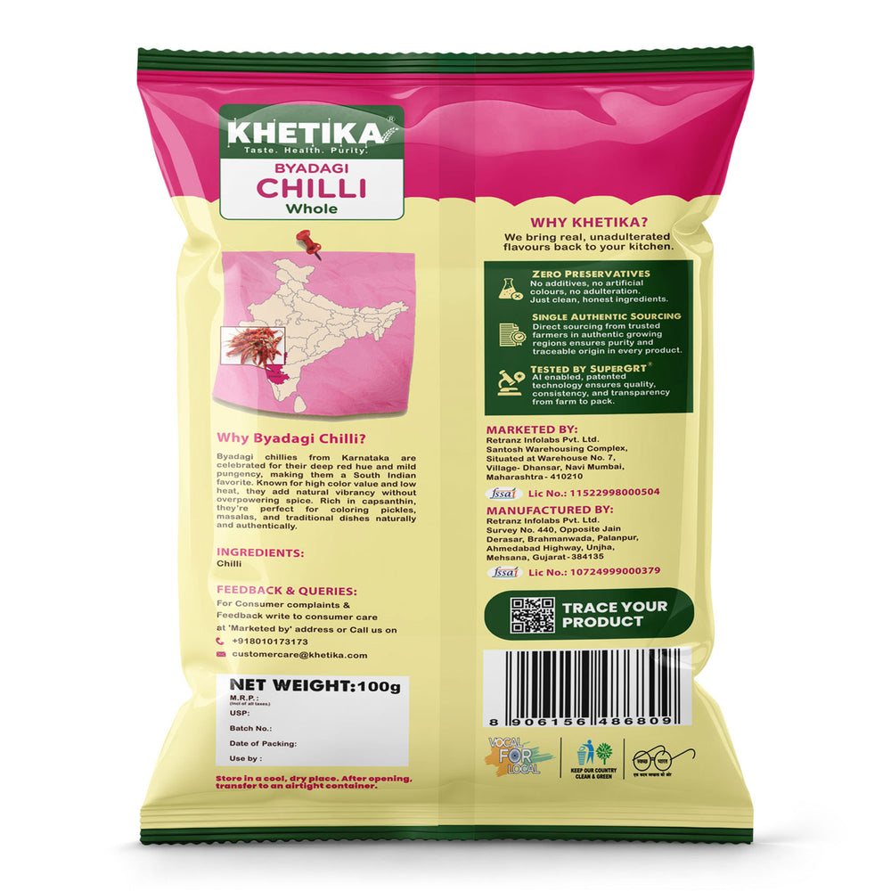 Khetika Naturale Bydgi Chilli whole