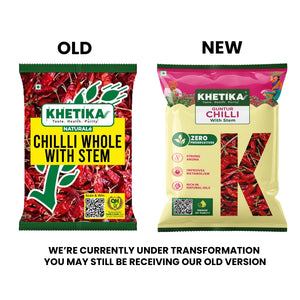 Khetika  Guntur Chilli  With Stems