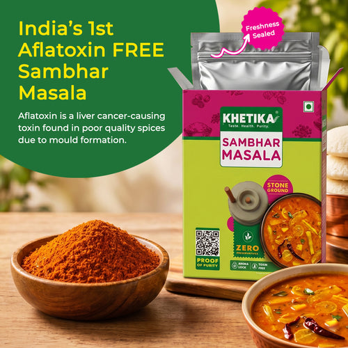 Khetika Stoneground Sambhar Masala| Zero Preservatives & Toxin Free