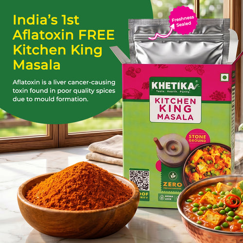 Khetika Stoneground Kitchen King Masala| Zero Preservatives & Toxin Free