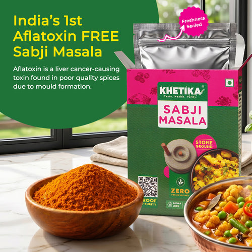 Khetika Stoneground Sabji Masala| Zero Preservatives & Toxin Free