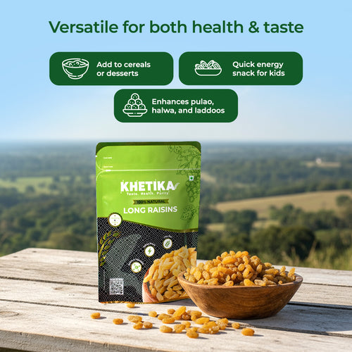 Khetika Premium Long Raisins Pack