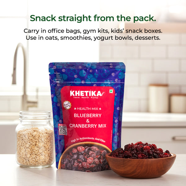 Khetika Premium Cranberry and Blueberry Mix