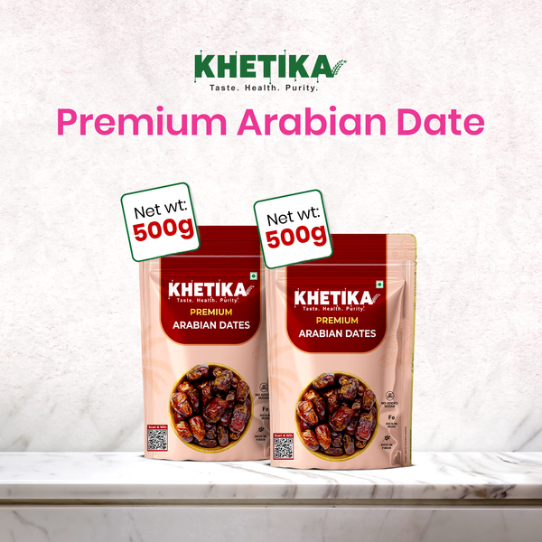 Khetika Premium Arabian Date(500g,Pack of 2)