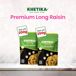 Khetika Premium Long Raisin (200g,pack of 2)