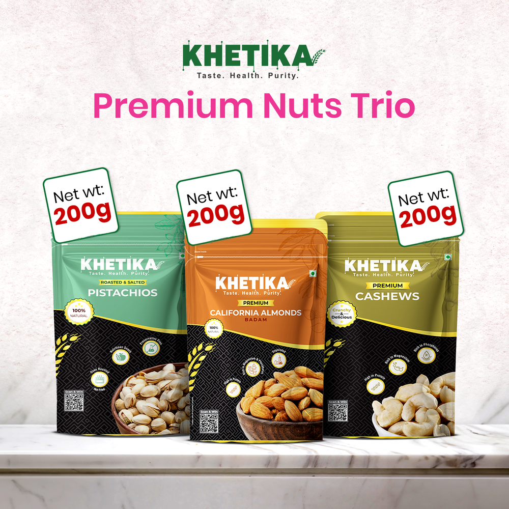 Khetika Premium Nuts Trio