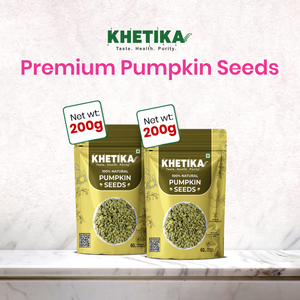 Khetika Premium Pumpkin Seeds (200g,Pack of 2)