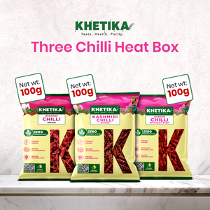 Khetika Three Chilli Heat Box