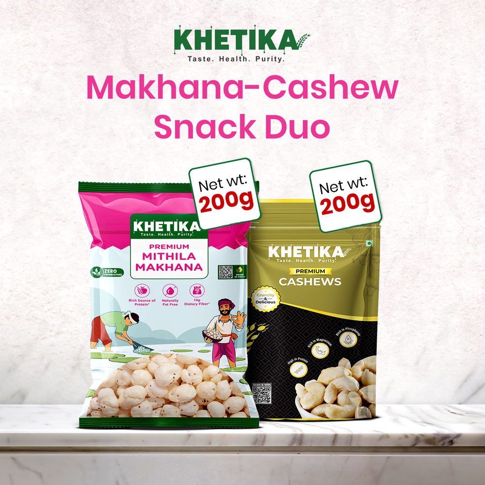 Khetika Makhana-Cashew Snack Duo