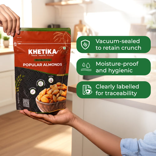 Khetika 100% Natural Popular Almonds