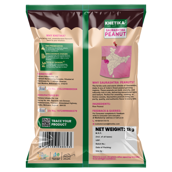 Khetika Naturale Raw Peanuts