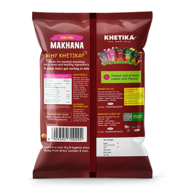 Khetika Peri Peri Roasted Makhana