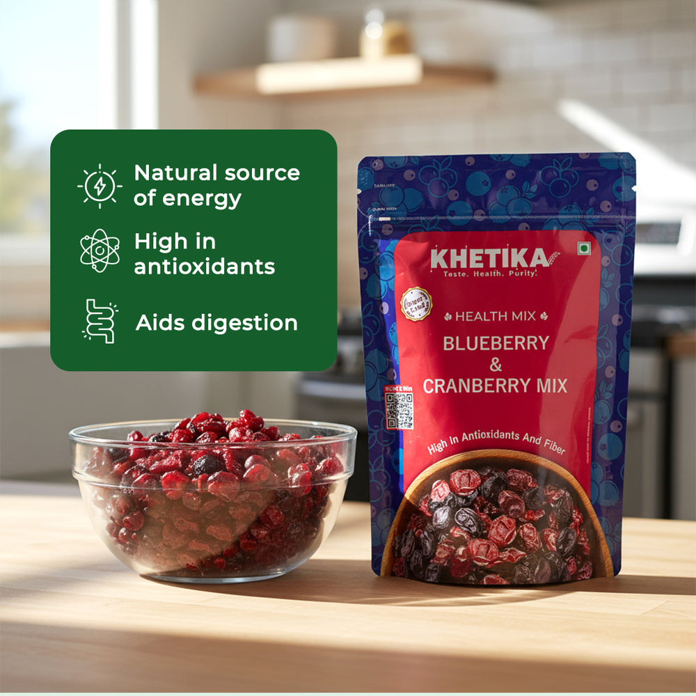 Khetika Premium Cranberry and Blueberry Mix