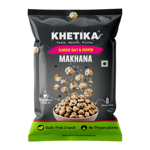 Khetika Classic Salt & Pepper Roasted Makhana