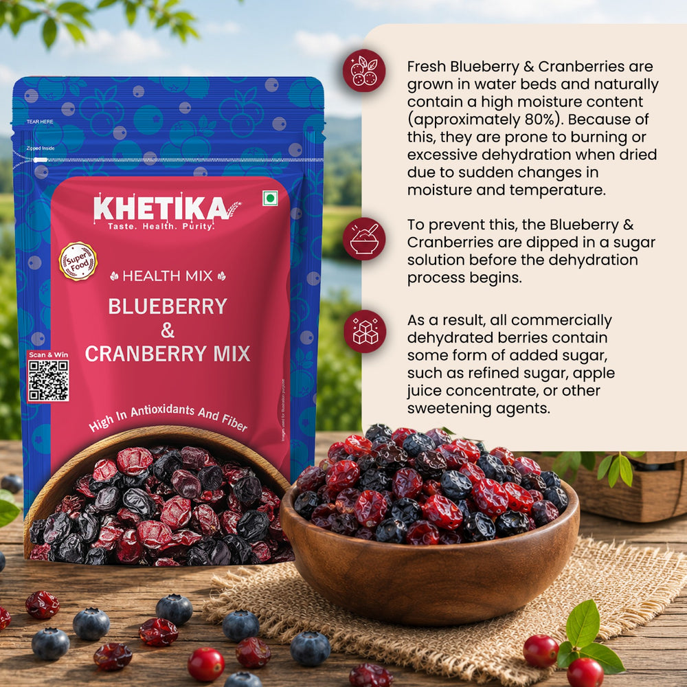Khetika Premium Cranberry and Blueberry Mix