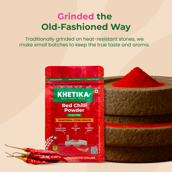 Khetika Pure Red Chilli Powder 200g Pack