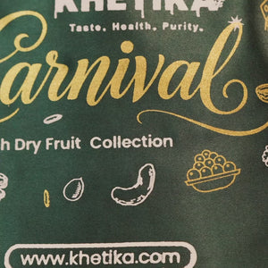 Khetika Heritage Dry Fruits Gift Potli - Almonds, Cashews & Raisins