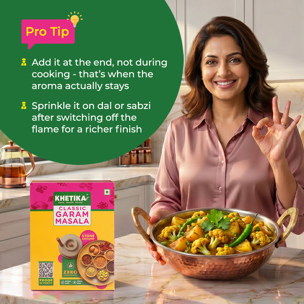 Khetika Stoneground Classic Garam Masala| Zero Preservatives & Toxin Free