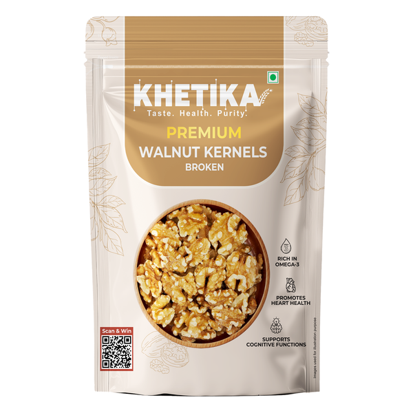  Khetika Premium Walnut (Akhrot) Kernels Pack